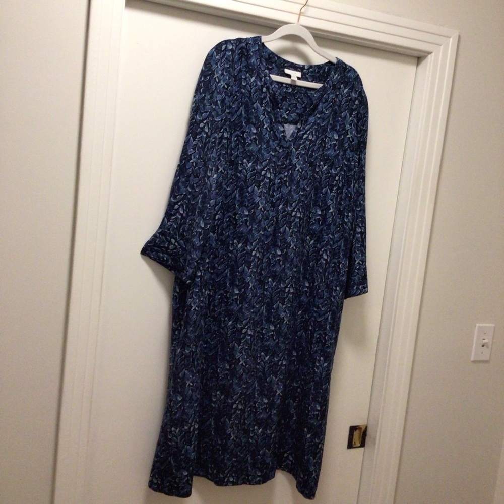 Pure Jill Blue Printed Dress